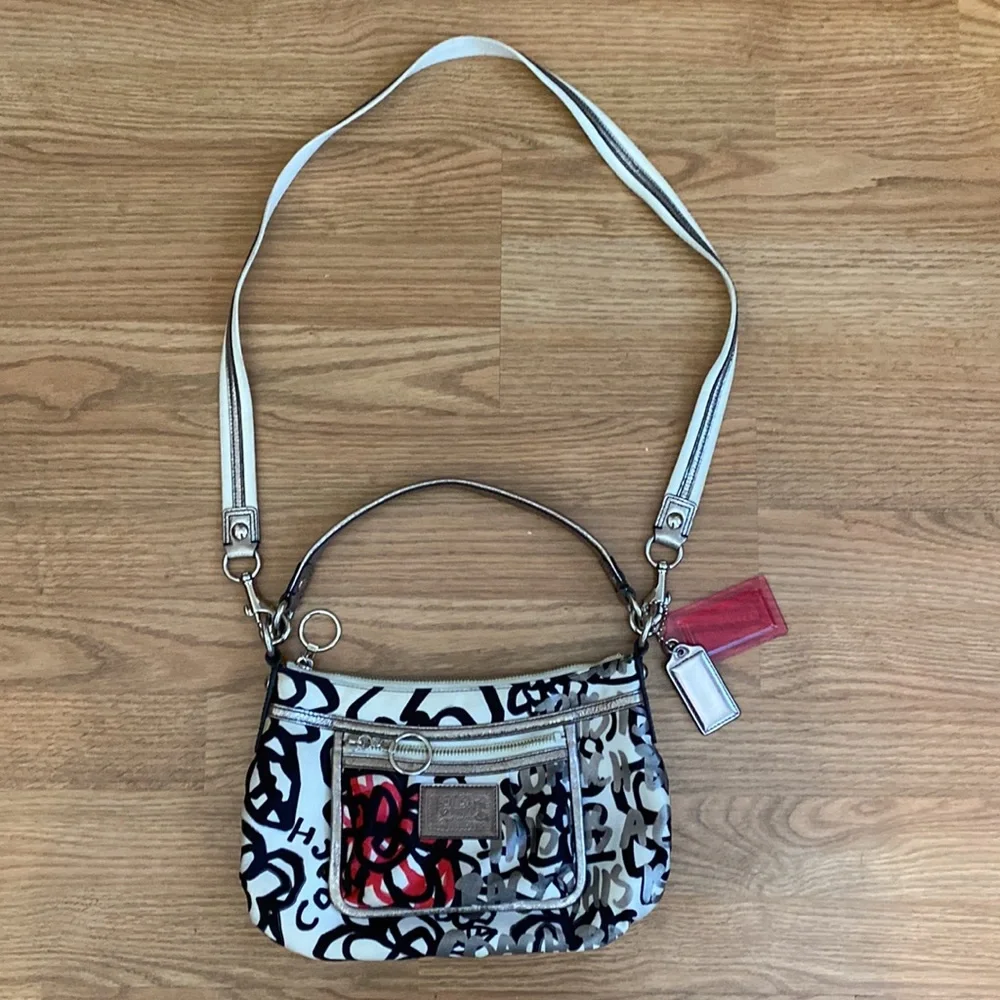 ✨Sold✨ Coach Poppy Floral Graffiti Groovy Shoulder Bag - Picture 14 of 14